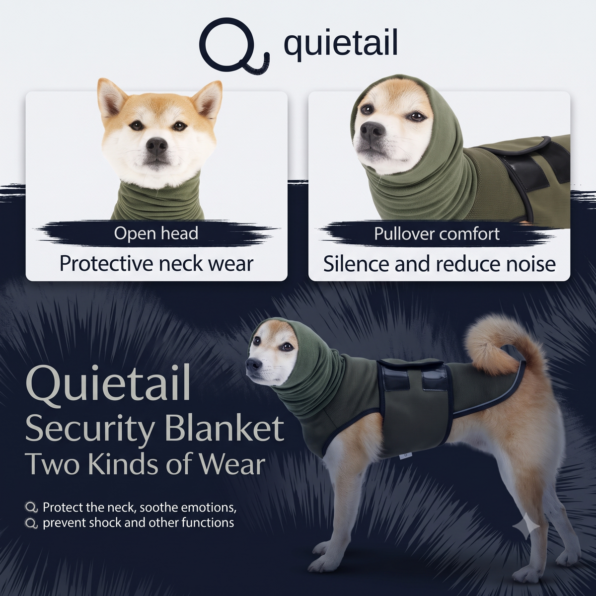 Calming Anxiety Vest for Dogs — Gentle Pressure Wrap for Thunder, Fireworks & Separation Anxiety