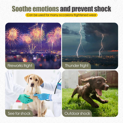 Calming Anxiety Vest for Dogs — Gentle Pressure Wrap for Thunder, Fireworks & Separation Anxiety
